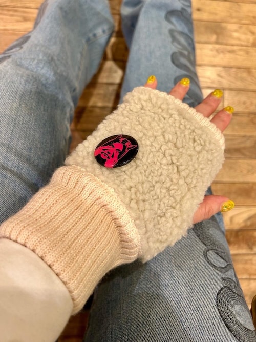 HYSTERIC GLAMOUR（ヒステリックグラマー） 手袋 SEE NO EVIL ボア