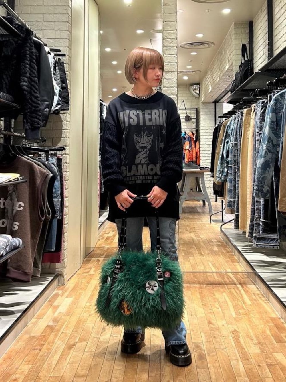 HYSTERIC GLAMOUR（ヒステリックグラマー）の「SNAKE LOOP柄デニム