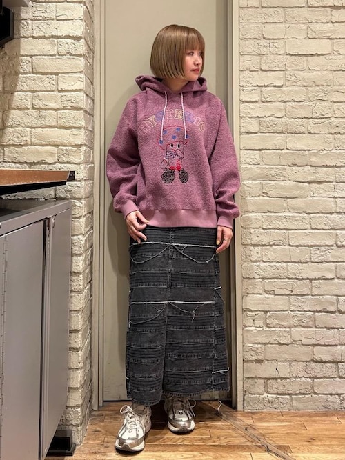 スクラッチロングデニムスカート（スカート）｜HYSTERIC GLAMOUR