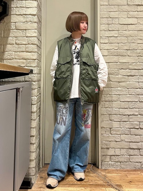 WOMAN BANANA ワイドデニムパンツ（デニムパンツ）｜HYSTERIC GLAMOUR