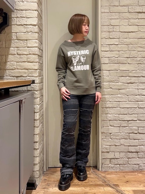 スクラッチフレアデニムパンツ（デニムパンツ）｜HYSTERIC GLAMOUR