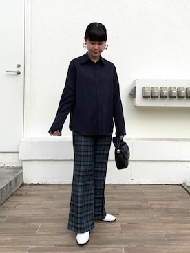 akari.nさん（レディース・153cm）の冬コーディネート