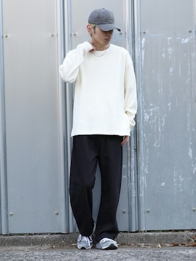 「New Balance」｜「アイテム（香水）」を使った、setup7_menさん（メンズ・175cm）の冬コーディネート