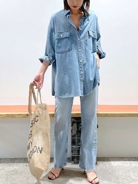 BABYLONE(バビロン)の「デニムシャツ(シャツ/ブラウス)」 - WEAR