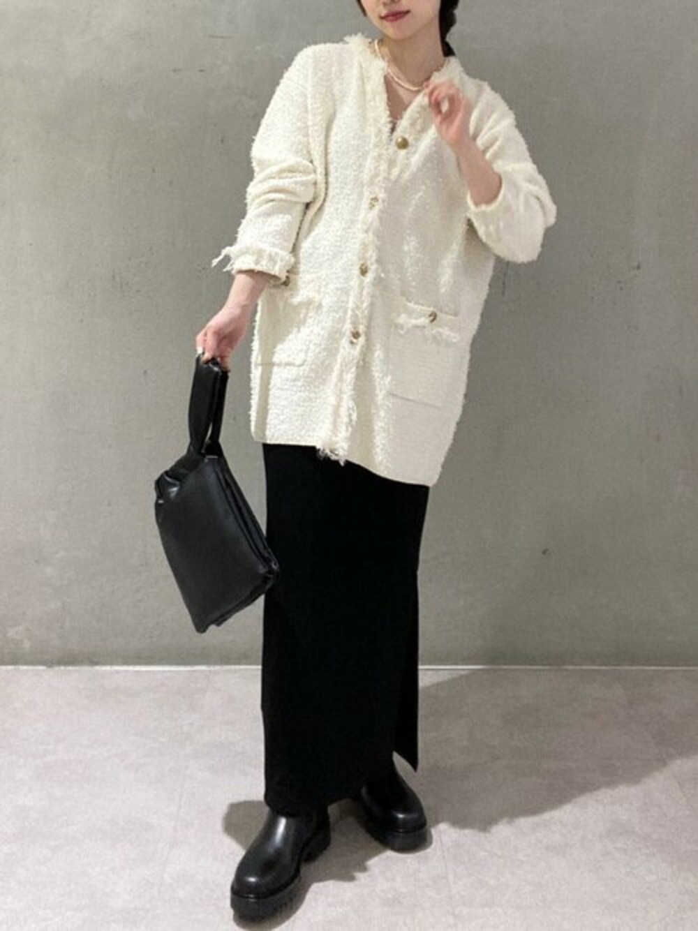 BABYLONE｜ツイードニットジャケット | Rakuten Fashion(楽天