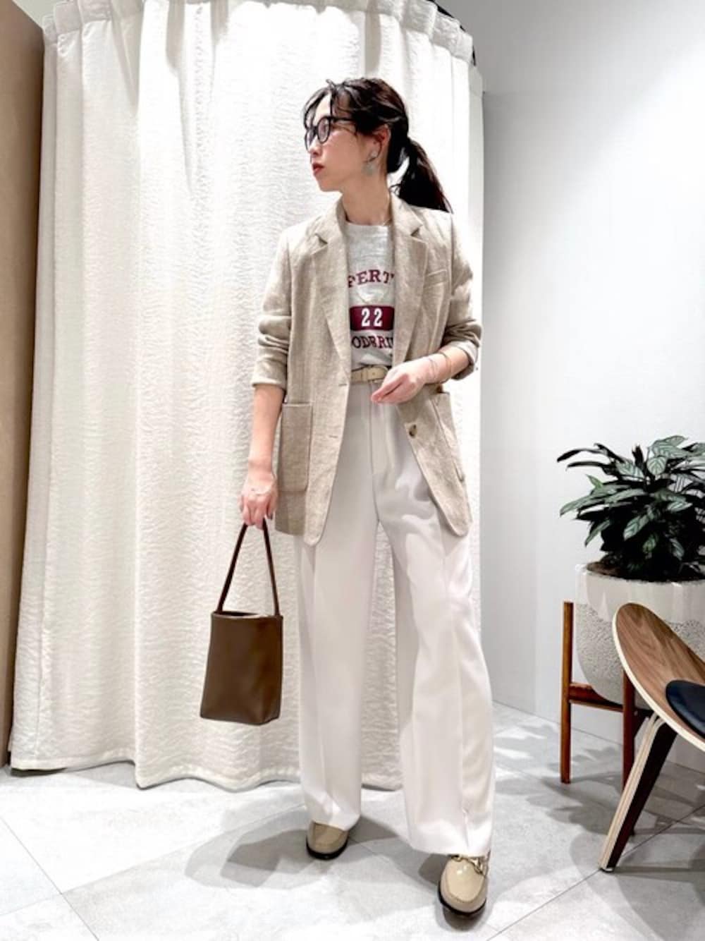 BABYLONE（バビロン）の「ヘビーリネンジャケット（テーラード