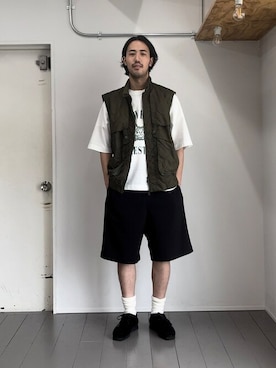 「アイテム（ベスト）」を使った、kyosukeさん（メンズ・182cm）の夏コーディネート