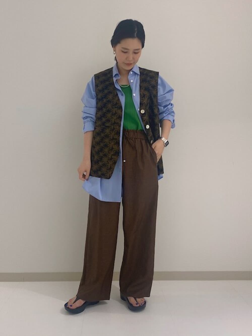 SHIPS Primary Navy Label:〈手洗い可能〉ALBINIコットンビッグワイズ 
