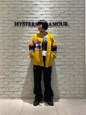 「レーシングジャケット」｜「アイテム（パンツ）」を使った、OKUDAさん（レディース・161cm）の春コーディネート