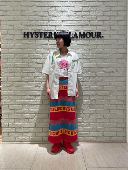 HYSTERIC GLAMOUR スタッズ付巻スカート タータンチェック