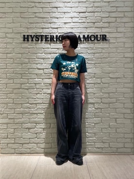 「ワイドパンツ 」｜「アイテム（パンツ）」を使った、OKUDAさん（レディース・161cm）の夏コーディネート