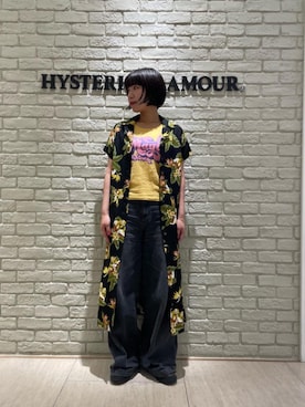 「ワイドパンツ 」｜「アイテム（パンツ）」を使った、OKUDAさん（レディース・161cm）の夏コーディネート