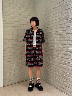 「シャツ 」｜OKUDAさん（レディース・161cm）の夏コーディネート