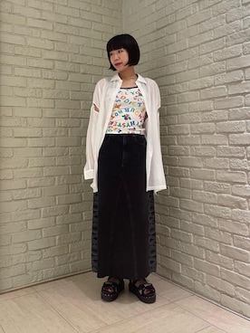 「HYSTERIC GLAMOUR」｜OKUDAさん（レディース・161cm）の夏コーディネート