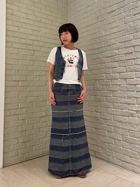 「HYSTERIC GLAMOUR」｜OKUDAさん（レディース・161cm）の夏コーディネート