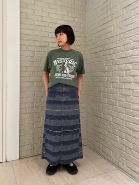 「HYSTERIC GLAMOUR」｜OKUDAさん（レディース・161cm）の夏コーディネート