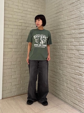 「ワイドパンツ 」｜OKUDAさん（レディース・161cm）の夏コーディネート