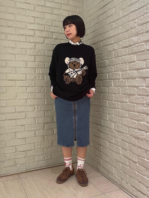 ＨＹＳ SUPER HYSTERIC柄 キュロットデニムスカート SNAKE LOOP タイトデニムスカート|HYSTERIC GLAMOUR WOMEN