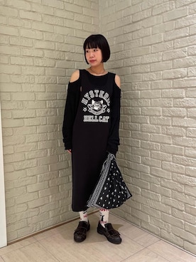 「アイテム（エコバッグ/サブバッグ）」を使った、OKUDAさん（レディース・161cm）の秋コーディネート