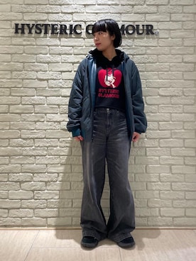 「HYSTERIC GLAMOUR（ヒステリックグラマー）のアイテム」を使った、OKUDAさん（レディース・161cm）の秋コーディネート