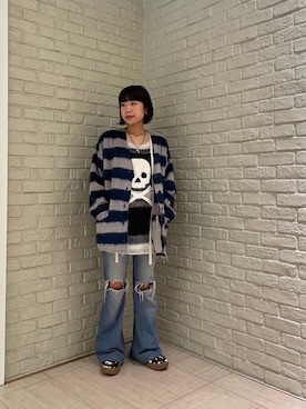 「HYSTERIC GLAMOUR（ヒステリックグラマー）のアイテム」を使った、OKUDAさん（レディース・161cm）の秋コーディネート