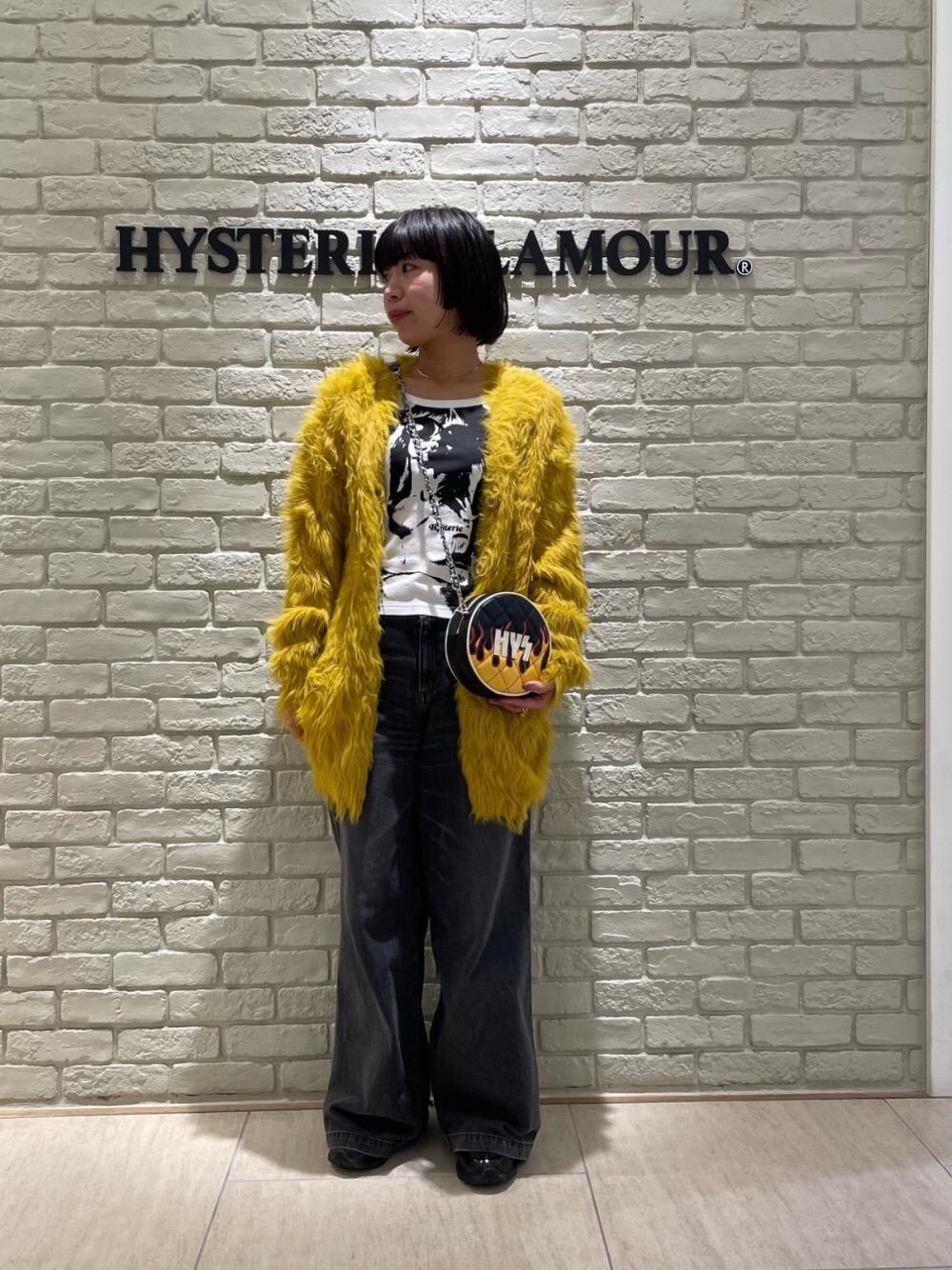 ヒステリックグラマー  01253ND07 SOUND EXPERIENCEシャギーカーディガン レディース FREE HYSTERIC GLAMOUR（ヒステリックグラマー）の「SOUND EXPERIENCE