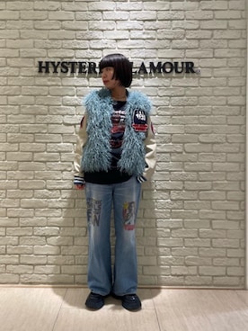 「アイテム（スタジャン）」を使った、OKUDAさん（レディース・161cm）の冬コーディネート