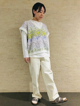 「SHIPS Days（シップスデイズ）のアイテム」を使った、増田さん（レディース・154cm）の春コーディネート