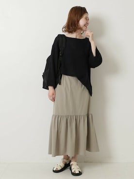 RIKAさん（レディース・160cm）の春コーディネート