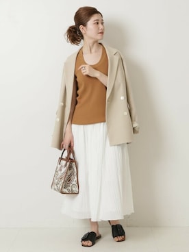 RIKAさん（レディース・160cm）の春コーディネート