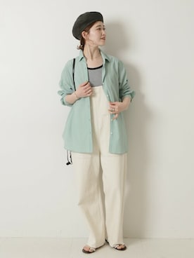 「Spick & Span（スピックアンドスパン）のアイテム（ハンチング/ベレー帽）」を使った、RIKAさん（レディース・160cm）の春コーディネート