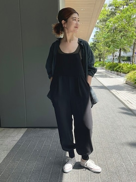 「Spick & Span（スピックアンドスパン）のアイテム（オールインワン・サロペット）」を使った、RIKAさん（レディース・160cm）の春コーディネート