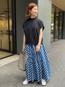 RIKAさん(レディース・160cm)の夏コーディネート