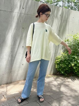 「TICCA（ティッカ）のアイテム（トップス）」を使った、RIKAさん（レディース・160cm）の夏コーディネート