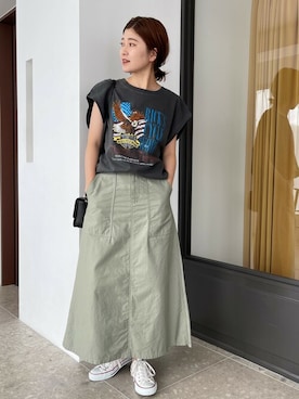 RIKAさん(レディース・160cm)の夏コーディネート