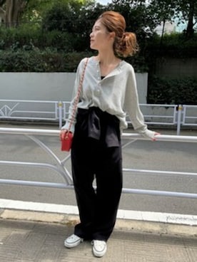 RIKAさん（レディース・160cm）の秋コーディネート