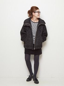 「Spick & Span（スピックアンドスパン）のアイテム（ブルゾン）」を使った、RIKAさん（レディース・160cm）の秋コーディネート