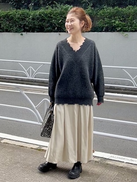 RIKAさん（レディース・160cm）の秋コーディネート