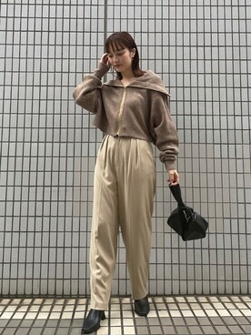 藤井さん(レディース・166cm)の秋コーディネート