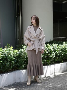 藤井さん(レディース・166cm)の秋コーディネート