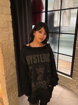 「HYSTERIC GLAMOUR（ヒステリックグラマー）のアイテム」を使った、日向さん（レディース・155cm）の秋コーディネート