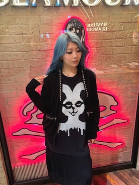 「ロック」｜日向さん（レディース・155cm）の春コーディネート