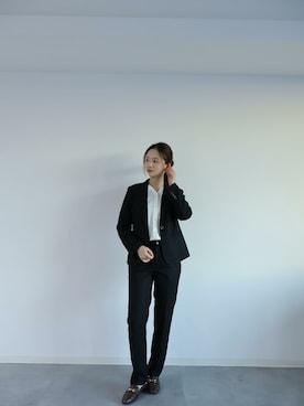 「アイテム（フォーマルスーツ/小物）」を使った、DRESS PLUSさん（レディース・168cm）の冬コーディネート