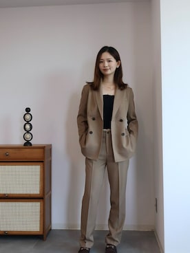 「アイテム（スーツセット）」を使った、DRESS PLUSさん（レディース・168cm）の夏コーディネート