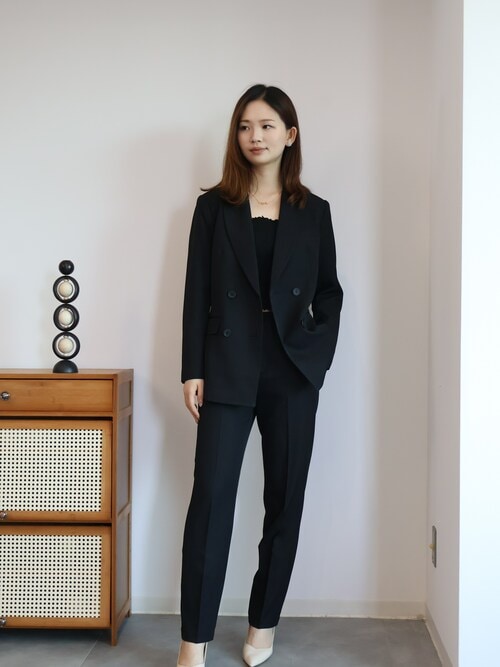 スーツ・フォーマル・ドレス PUFF CHECK JACKET WITH SKIRT PANTS Ameri（アメリ）の「PUFF CHECK JACKET WITH SKIRT PANTS（テーラード