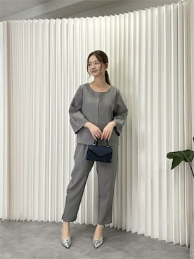 「アイテム（セットアップ）」を使った、DRESS PLUSさん（レディース・168cm）の秋コーディネート