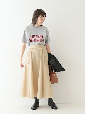 「スローブイエナ」｜「アイテム（ブーツ）」を使った、Sallyさん（レディース・162cm）の冬コーディネート
