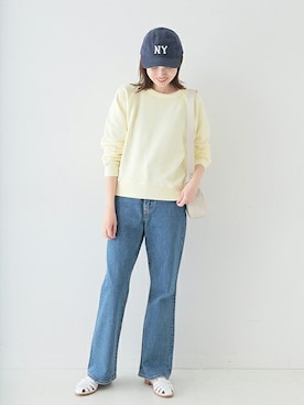 「スローブイエナ」｜「アイテム（帽子）」を使った、Sallyさん（レディース・162cm）の春コーディネート
