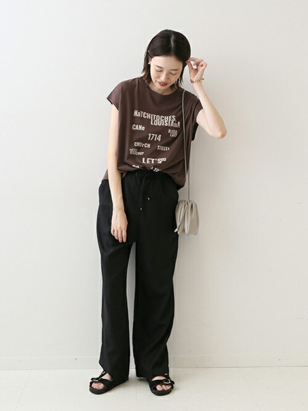 SLOBE IENA（スローブイエナ）の「リネン混リラックスパンツ