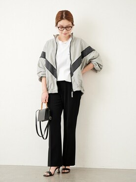 「ARMY TWILL（アーミーツイル）のアイテム（ブルゾン）」を使った、ondaさん（レディース・158cm）の春コーディネート